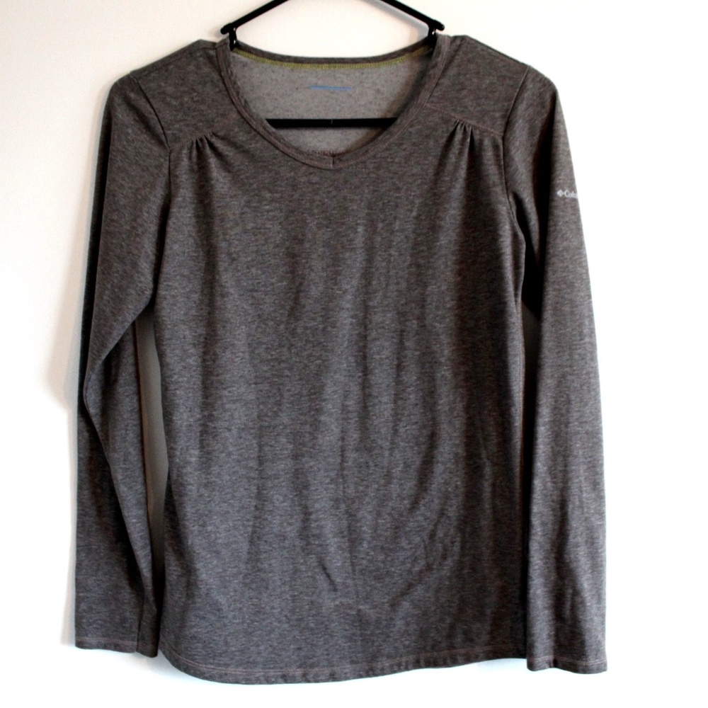 COLUMBIA Sunstone Bridge Athletic Shirt Top GRAY S